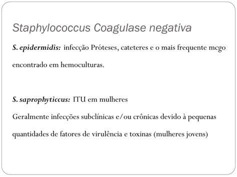 Tratamento De Estafilococos Coagulase-Negativo